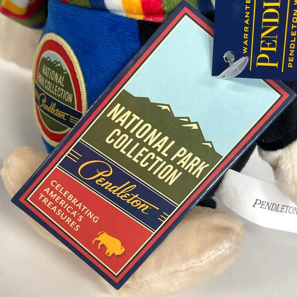 Pendleton Plush Black Bear Dog Squeaker Toy New $18 National Park Collection 10